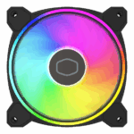 Fan Cooler Master - Case Fan - 12cm - MasterFan MF120 Halo2 - Fekete - MFL-B2DN-21NP2-R2 - Image 2