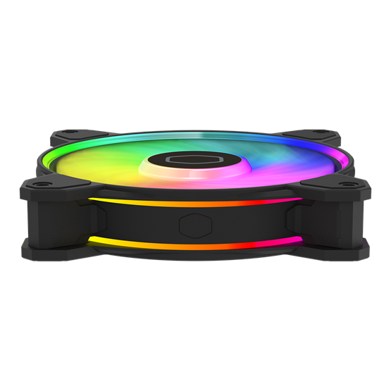 Fan Cooler Master - Case Fan - 12cm - MasterFan MF120 Halo2 - Fekete - MFL-B2DN-21NP2-R2 - Image 3