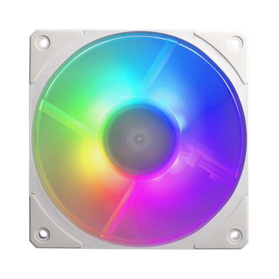 Fan Cooler Master - Case Fan - 12cm - Mobius 120P ARGB White 3-Pack Fan Kit - MFZ-M2DW-243P2-R1 - Image 3