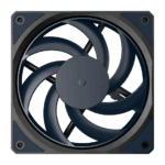 Fan Cooler Master - Case Fan - 12cm - Mobius 120 Slim - MFZ-S2NN-25NPK-R1