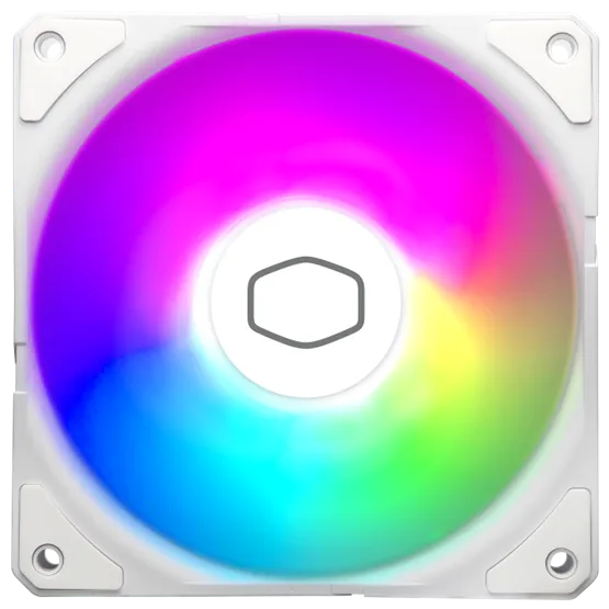 Fan Cooler Master - Case Fan - 12cm - SickleFlow Edge 120 ARGB White Edition - MFX-B2DW-25NP2-R2