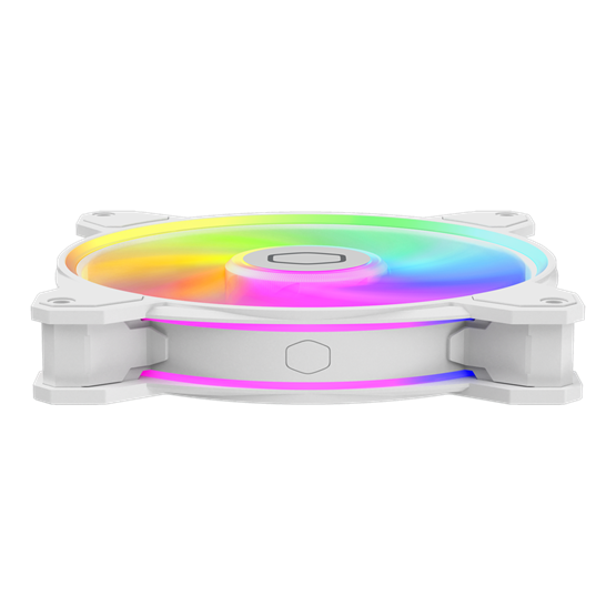 Fan Cooler Master - Case Fan - 14cm - MasterFan MF140 Halo2 - Fehér - MFL-B4DW-16NP2-R2 - Image 3