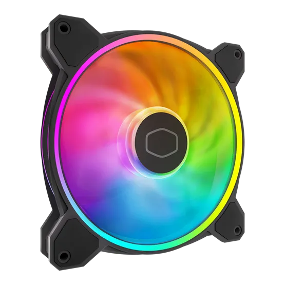 Fan Cooler Master - Case Fan - 14cm - MasterFan MF140 Halo2 - Fekete - MFL-B4DN-16NP2-R2
