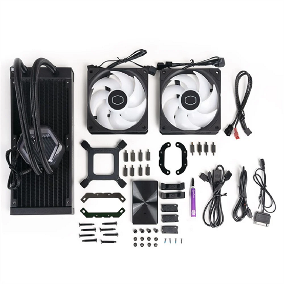Fan Cooler Master - MasterLiquid 240 Atmos ARGB - Vízhűtés/Univerzális - MLX-D24M-A25PZ-R1 - Image 3