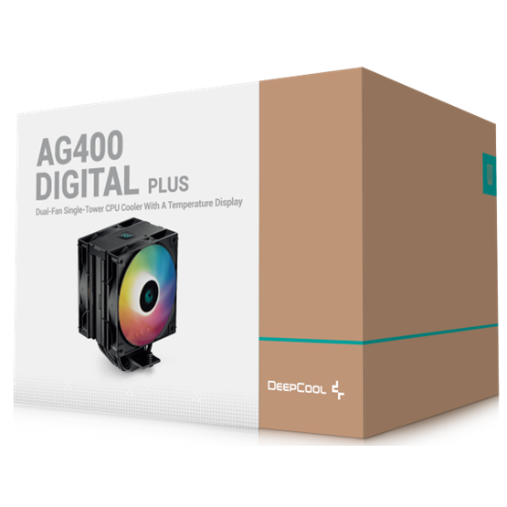 Fan DeepCool AG400 DIGITAL PLUS - Processzor hűtő - R-AG400-BKADMP-G-1 - Image 7