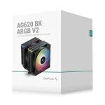 Fan DeepCool AG620 BK ARGB V2 - Processzor hűtő - Fekete - R-AG620-BKAMMN-GJD - Image 7