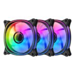 Fan LC Power LC-CF-120-ARGB-KIT-R-B - fekete