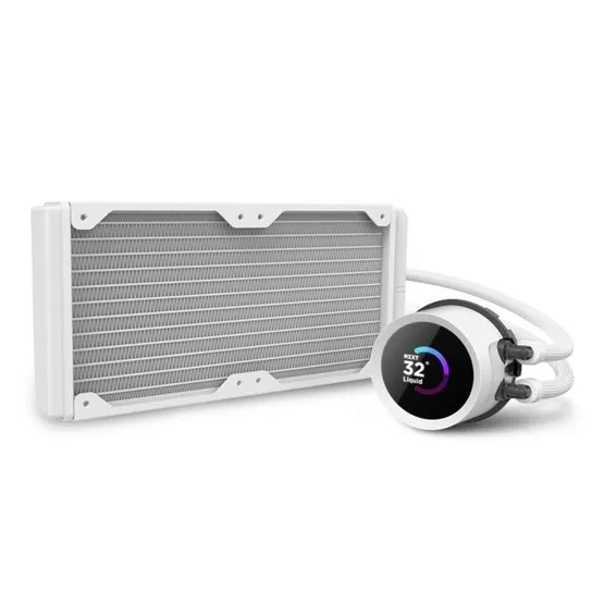 NZXT Kraken 240 240mm  2x120mm AIO RGB LCD fehér vízhűtéses processzor hűtő - Image 2