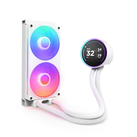 Fan NZXT - Kraken Elite 240 RGB V2 - Vízhűtés - 240mm - Fehér - RL-KR24E-W2 - Image 2