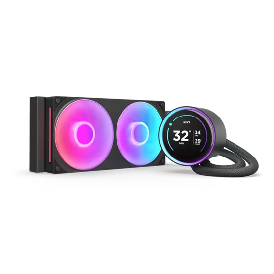 Fan NZXT - Kraken Elite 240 RGB V2 - Vízhűtés - 240mm - RL-KR24E-B2