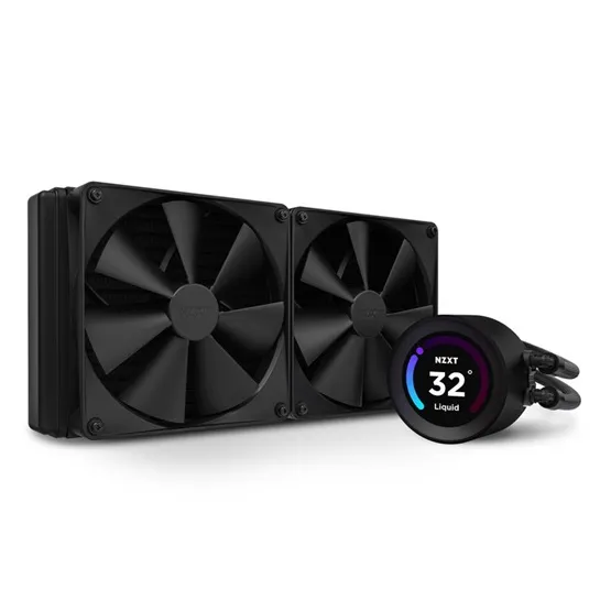 NZXT Kraken Elite 280 280mm 2x140mm AIO fekete vízhűtéses processzor hűtő