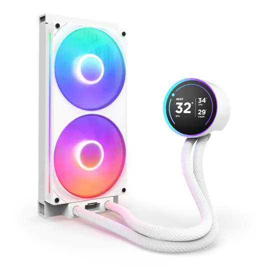 Fan NZXT - Kraken Elite 280 RGB V2 - Vízhűtés - 280mm - Fehér - RL-KR28E-W2 - Image 2