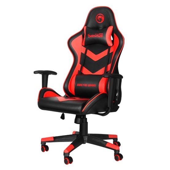 GCN MARVO Scorpion gaming szék - fekete/piros - Dobozsérült termék - Image 2