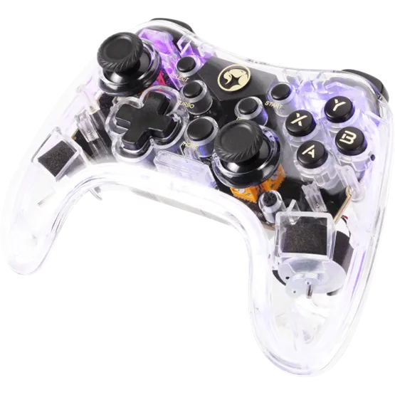 GP MARVO Ghost 40  - vezeték nélküli kontroller - átlátszó - RGB világítás - Image 1