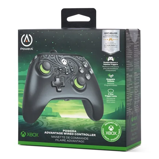 GP PowerA Advantage vezetékes Xbox Series X|S kontroller - Celestial Green - Image 6