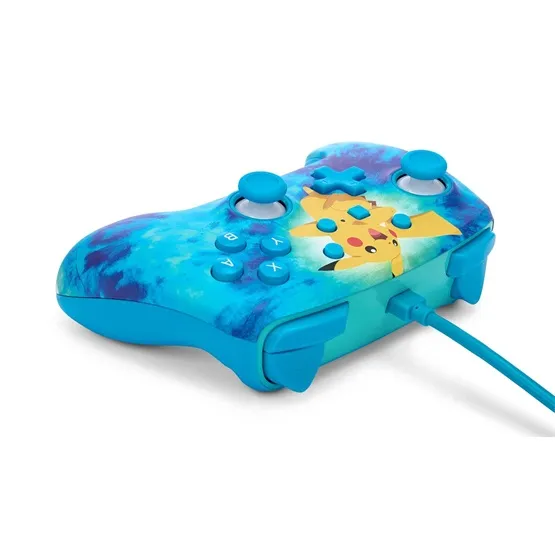 GP PowerA Enhanced Nintendo Switch vezetékes kontroller - Tie Dye Pikachu - Image 5
