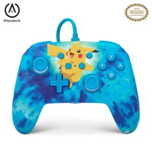 GP PowerA Enhanced Nintendo Switch vezetékes kontroller - Tie Dye Pikachu