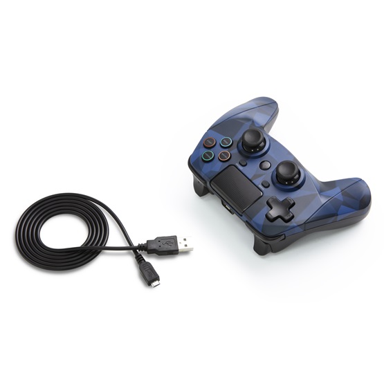 GP Snakebyte PS4 GamePad 4 S - vezeték nélküli kontroller - kék terepmintás - Image 3