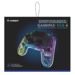 GP Snakebyte PS4 GamePad RGB 4 - vezeték nélküli kontroller - átlátszó - Image 5