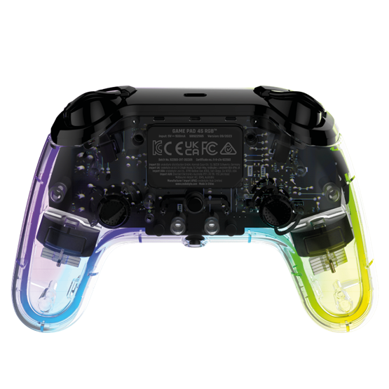 GP Snakebyte PS4 GamePad RGB 4 - vezeték nélküli kontroller - átlátszó - Image 4