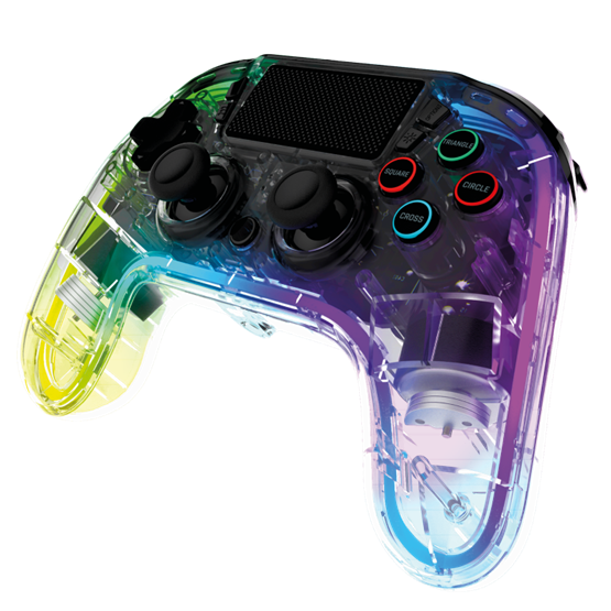 GP Snakebyte PS4 GamePad RGB 4 - vezeték nélküli kontroller - átlátszó - Image 2