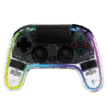 GP Snakebyte PS4 GamePad RGB 4 - vezeték nélküli kontroller - átlátszó