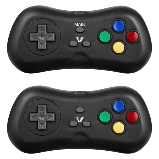 GP VX Gaming 2.4GHz HDMI Játék állomás Kontrollerekkel és 638 beépített játékkal - Fekete - Image 2