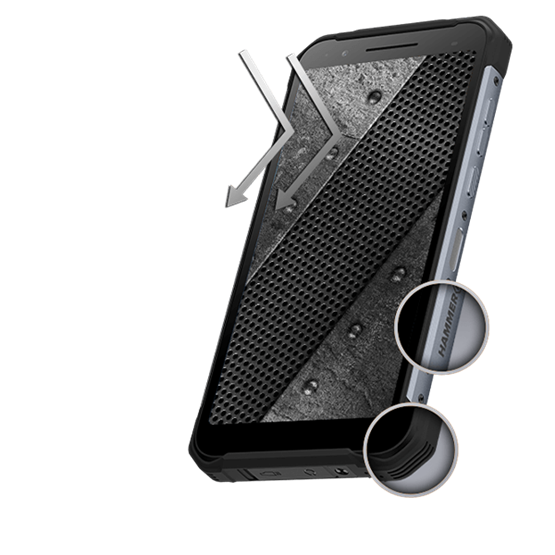 HAMMER Construction 6" LTE 6/128GB DualSIM okostelefon - ezüst - Használt, javított termék - Image 2