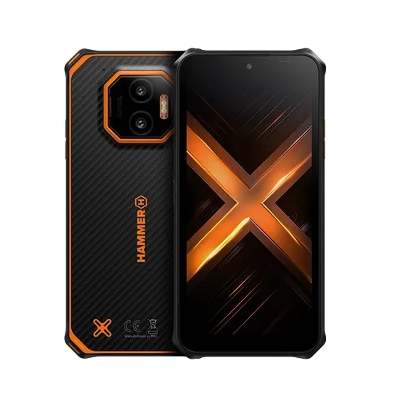 HAMMER ENERGY X2 5G 6,1 6/128GB Dual SIM okostelefon - fekete/narancssárga