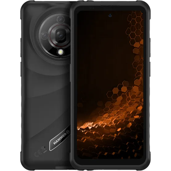 HAMMER Iron 6 5G 6,56" 6/128GB Dual SIM okostelefon - fekete