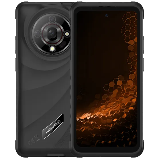 HAMMER Iron 6 6,56" 6/128GB Dual SIM okostelefon - fekete