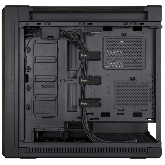HÁZ Asus ProArt PA602 Wood Metal E-ATX - midi számítógépház - Fekete - Image 7