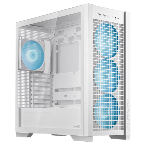 HÁZ Asus TUF GAMING GT302 TG ARGB WHITE - midi számítógépház - Fehér - Image 2
