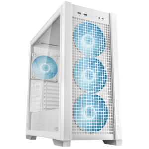 HÁZ Asus TUF GAMING GT302 TG ARGB WHITE - midi számítógépház - Fehér