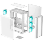 HÁZ DeepCool CC560 White V2 - R-CC560-WHGAA4-G-2 - Bontott - Image 8