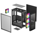 HÁZ DeepCool Midi - MATREXX55 V4 C - Fekete - R-MATREXX55-BCADA4-G-4 - Image 8