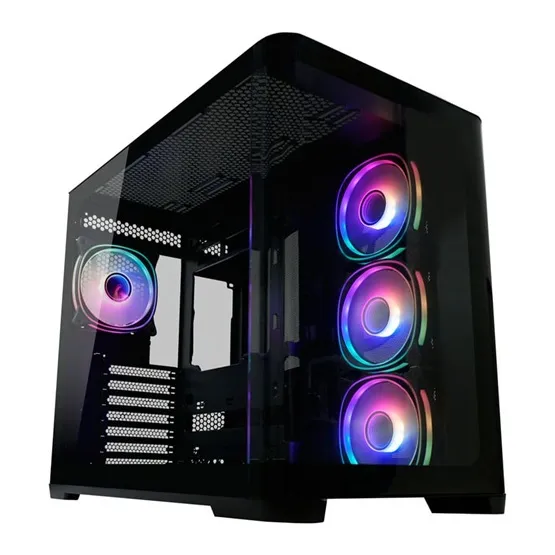 HÁZ LC Power - LC-8001B-ON hangszigetelt ATX ház