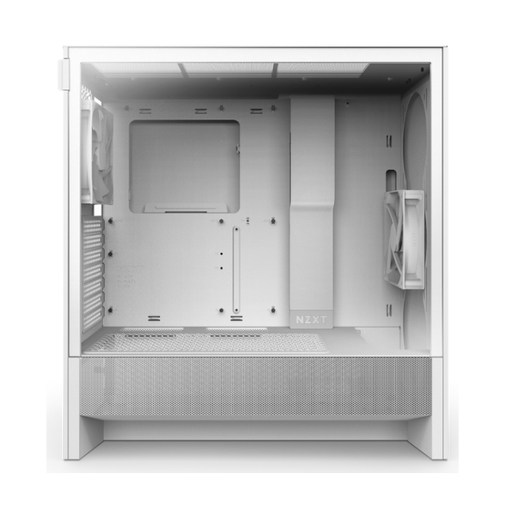 NZXT H5 Flow (2024) fehér (táp nélküli) ablakos mATX ház - Image 3