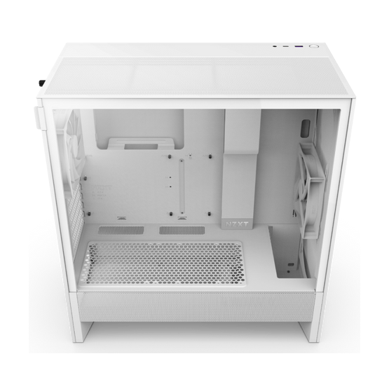 NZXT H5 Flow (2024) fehér (táp nélküli) ablakos mATX ház - Image 4
