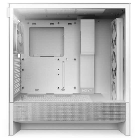 NZXT H5 Flow RGB (2024) fehér RGB (táp nélküli) ablakos mATX ház - Image 3