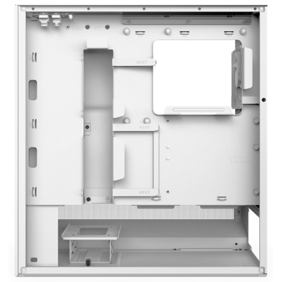 NZXT H5 Flow RGB (2024) fehér RGB (táp nélküli) ablakos mATX ház - Image 5
