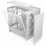 NZXT H5 Flow RGB (2024) fehér RGB (táp nélküli) ablakos mATX ház - Image 7