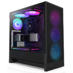 HÁZ NZXT Midi - H5 Flow RGB (2024) - Matt fekete - CC-H52FB-R1