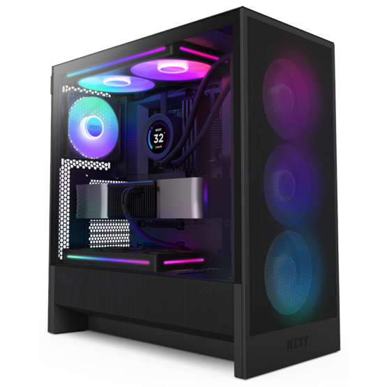 HÁZ NZXT Midi - H5 Flow RGB (2024) - Matt fekete - CC-H52FB-R1 - Image 1