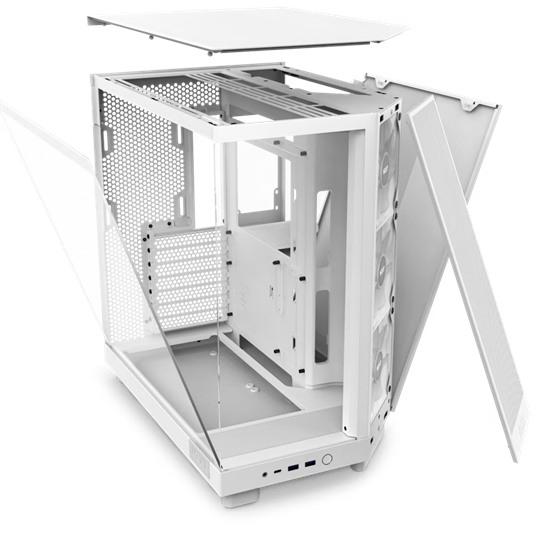 HÁZ NZXT Midi - H6 Flow RGB - Matt fehér - CC-H61FW-R1 - Image 4