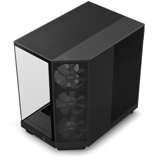 NZXT H6 Flow RGB (2023) fekete (táp nélküli) ablakos ATX ház - Image 2