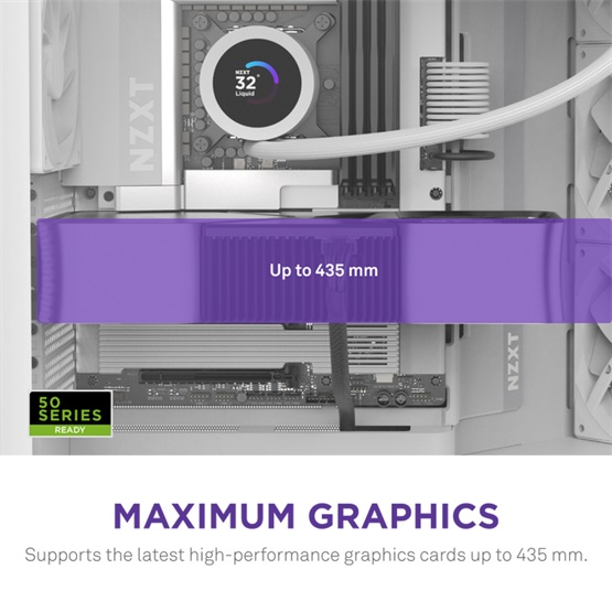 HÁZ NZXT Midi - H9 Flow (2025) - Matt fehér - CM-H92FW-01 - Image 4