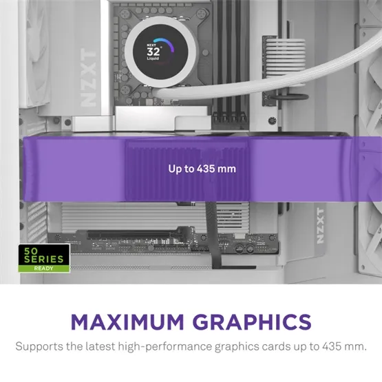 HÁZ NZXT Midi - H9 Flow (2025) - Matt fehér - CM-H92FW-01 - Image 4