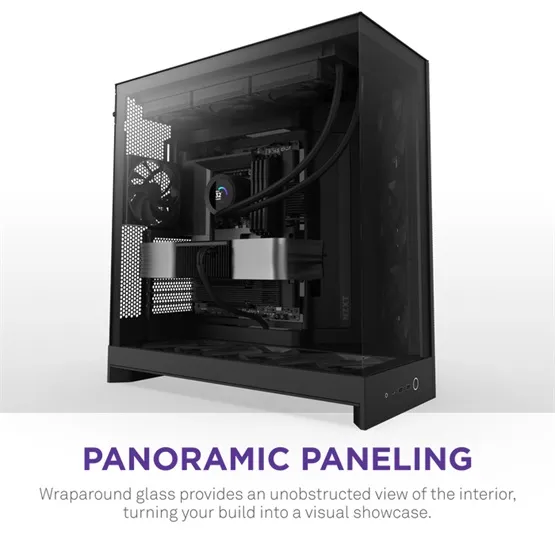HÁZ NZXT Midi - H9 Flow (2025) - Matt fekete - CM-H92FB-01 - Image 4
