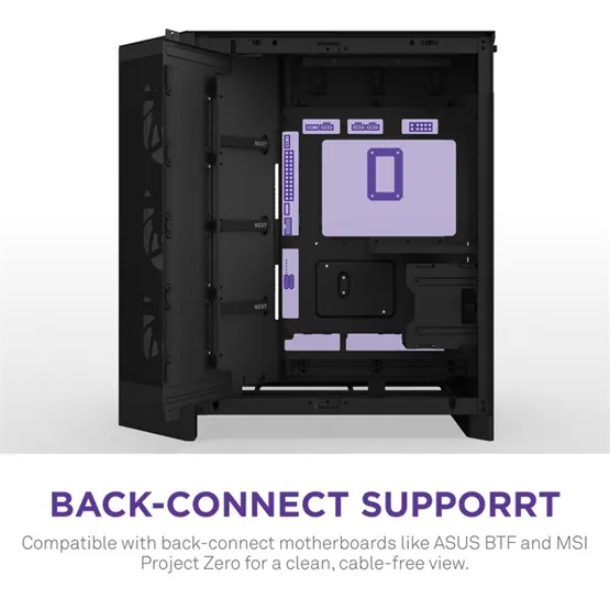 HÁZ NZXT Midi - H9 Flow (2025) - Matt fekete - CM-H92FB-01 - Image 6